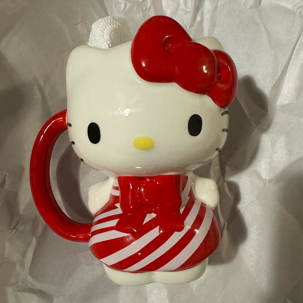 Hello kitty ceramic mug Candy cane